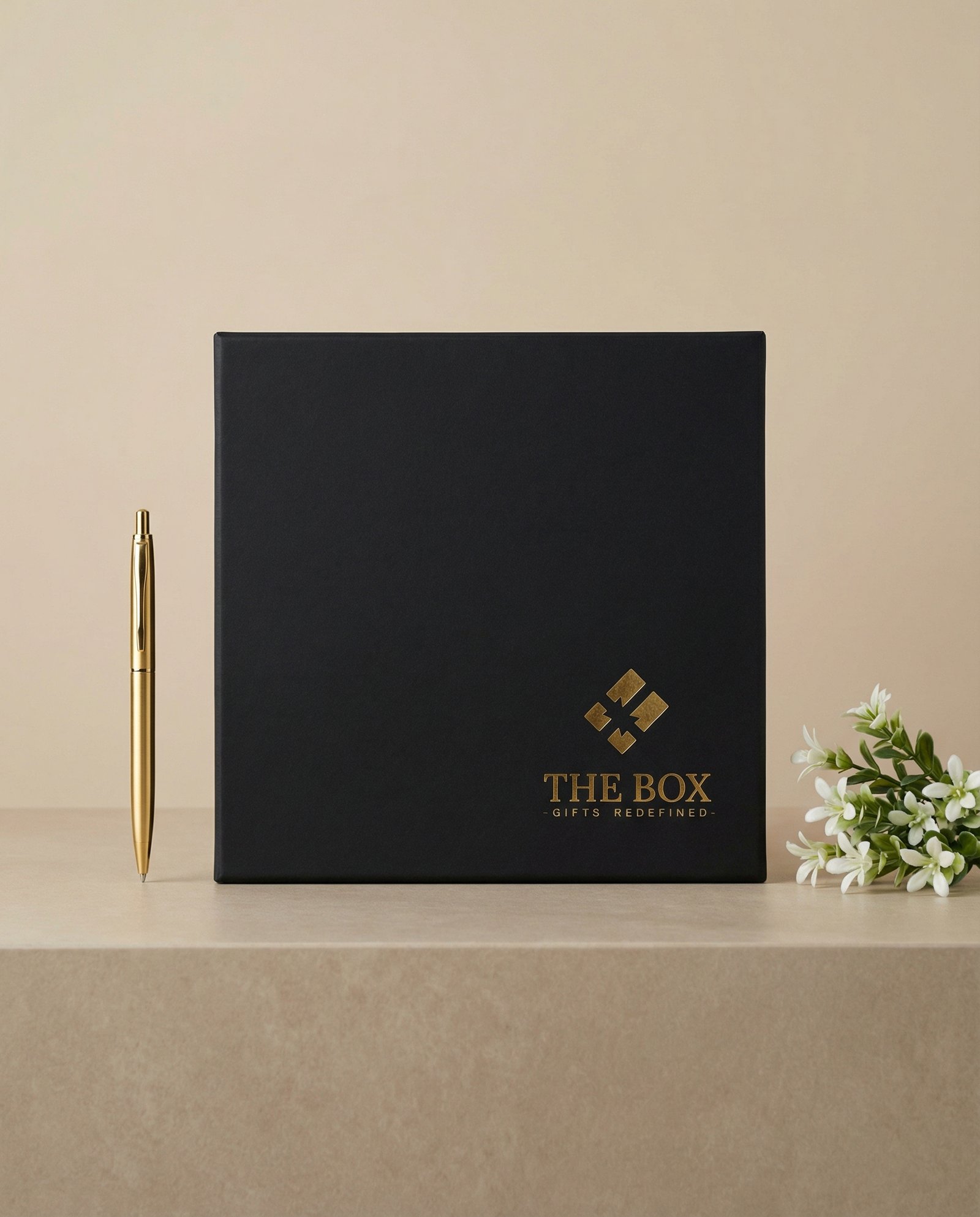 The Box premium corporate gift collection display