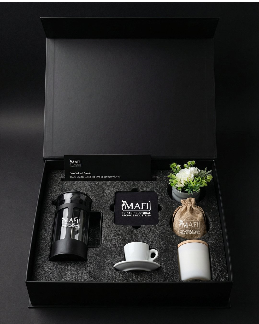 The Box corporate gifting branded box with accessories