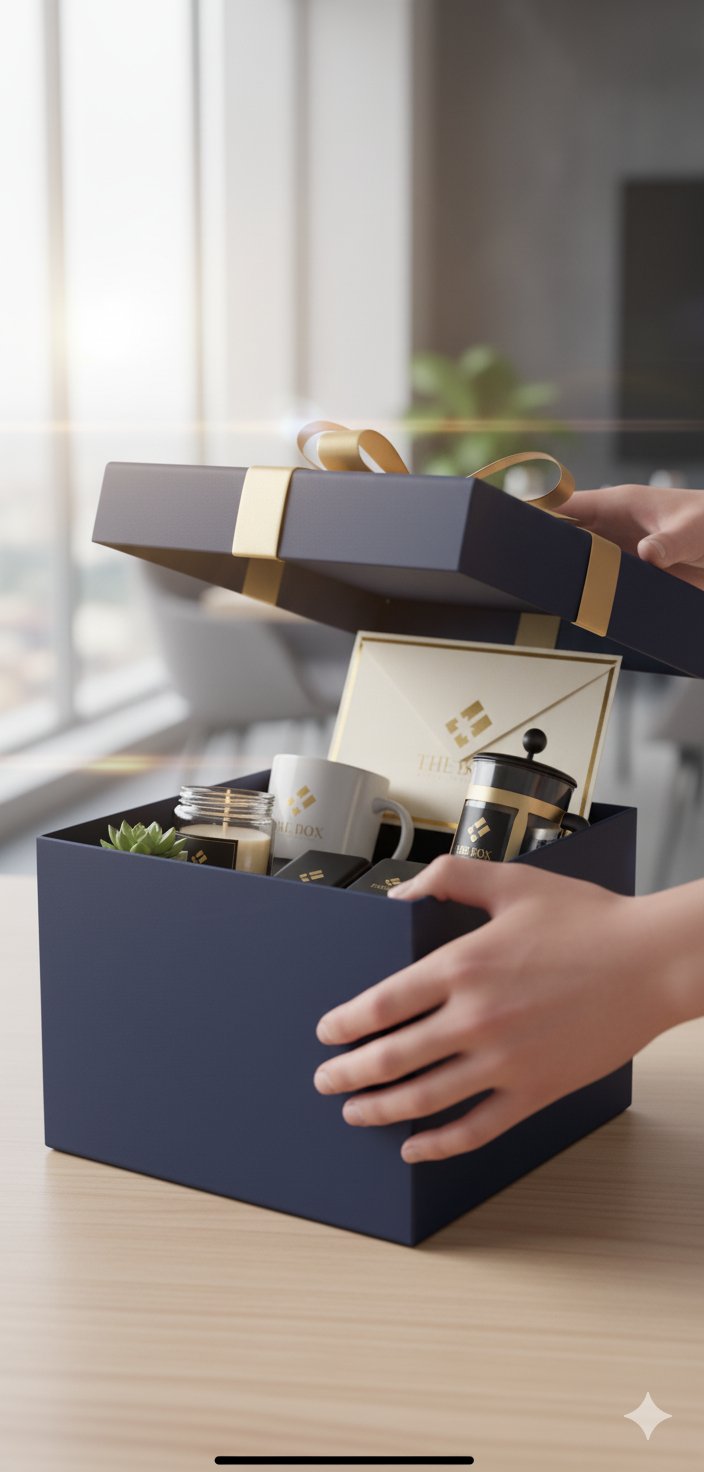 Branded gift set for client appreciation campaign